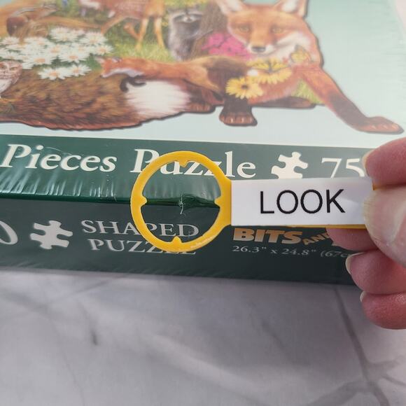 Bits And Pieces Puzzle FOREST FOXES SHAPED Puzzle 750 pcs - Sealed - 2008 - Picture 5 of 12